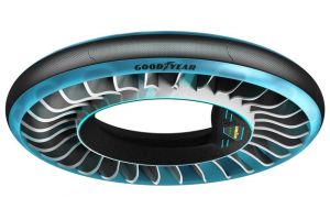 Goodyear AERO je koncept inteligentného kolesa, s funkciou „nepneumatickej pneumatiky“ a zároveň vrtule.